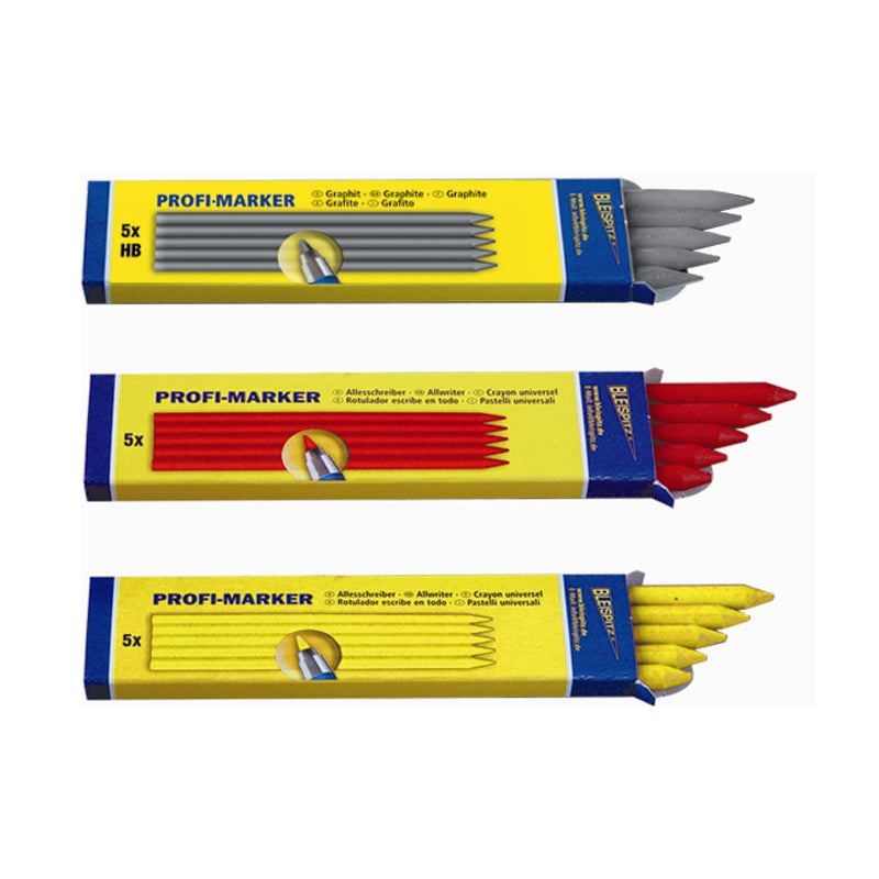 Profi-marker håndværkerblyant inkl. 17 stifter (6+6+5)