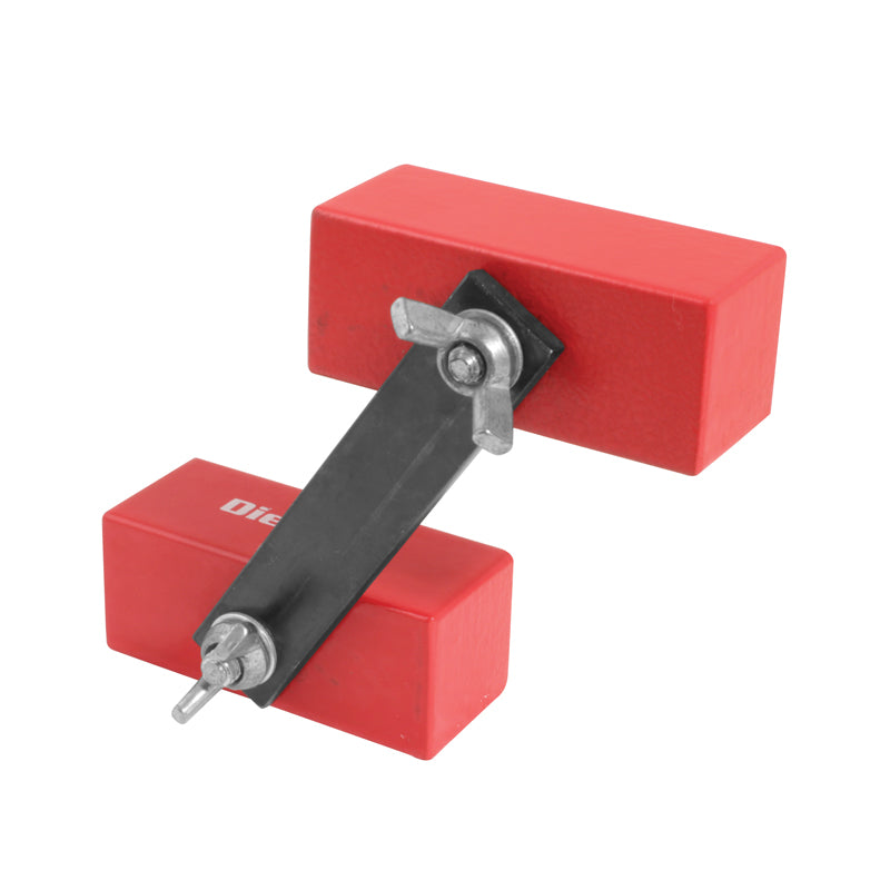 Magnetblok med 2 dobbeltmagneter 60 × 25 × 25 mm (118N)