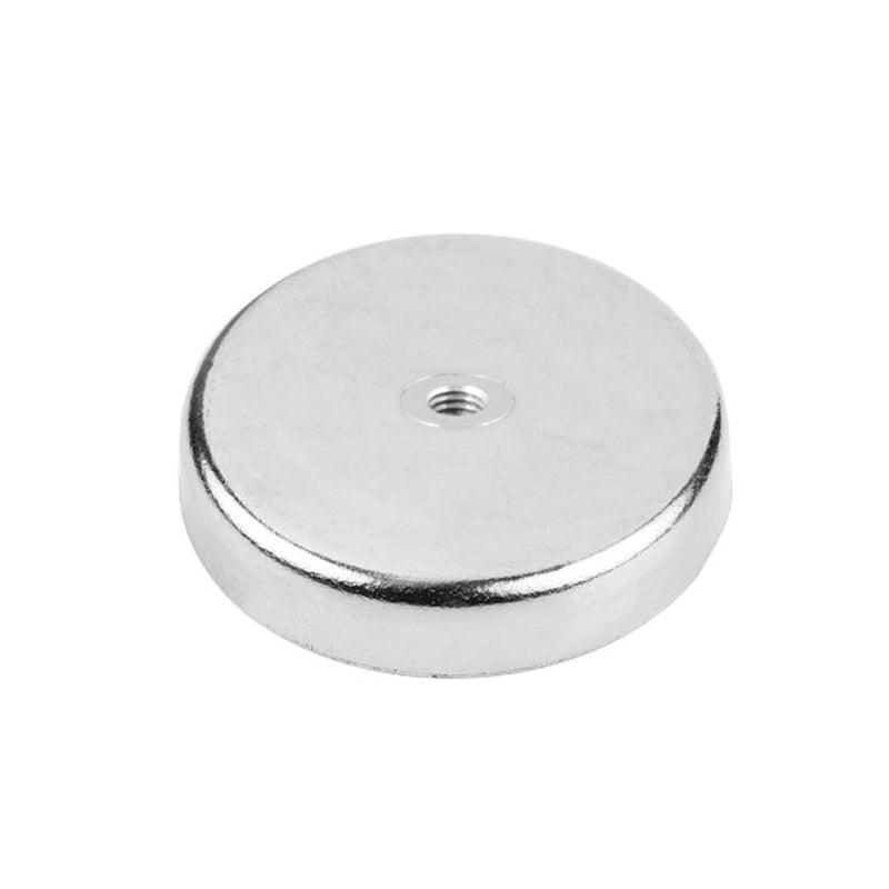 Ferrit-pottemagnet Ø63 mm med M8-gevindhul (350 N)