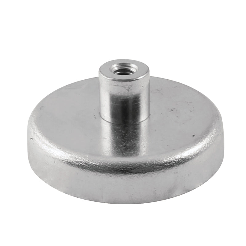 Ferrit-pottemagnet Ø32 mm med M4-gevindbøsning og 8,0 kg holdekraft