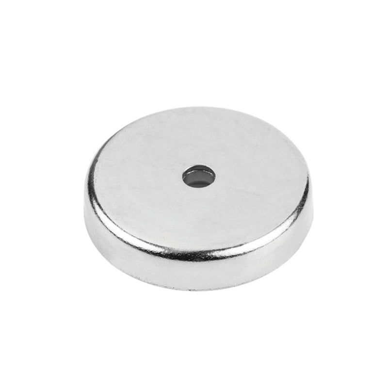 Ferrit-pottemagnet Ø40 mm med Ø5,5 mm undersænket hul (85N)