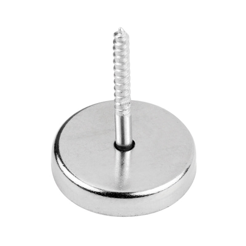 Ferrit-pottemagnet Ø40 mm med Ø5,5 mm undersænket hul (85N)