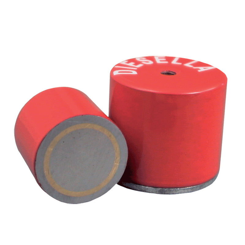 Høj Alnico-pottemagnet Ø12,7 × 15,9 mm med M4-gevind (19N)