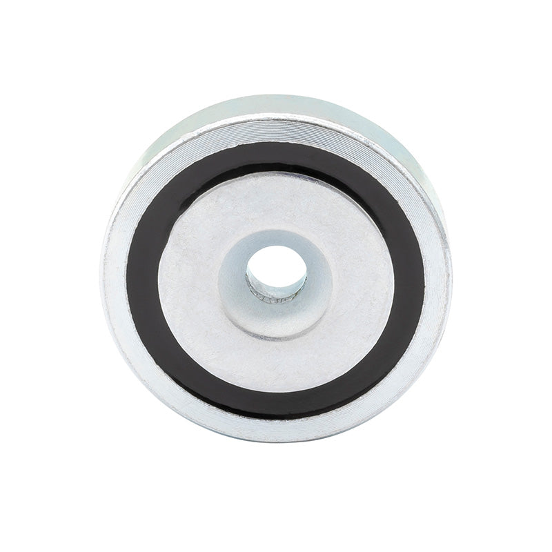 Lav neodym-pottemagnet Ø32 × 7,0 mm, undersænket hul Ø5,5 mm (23 kg)