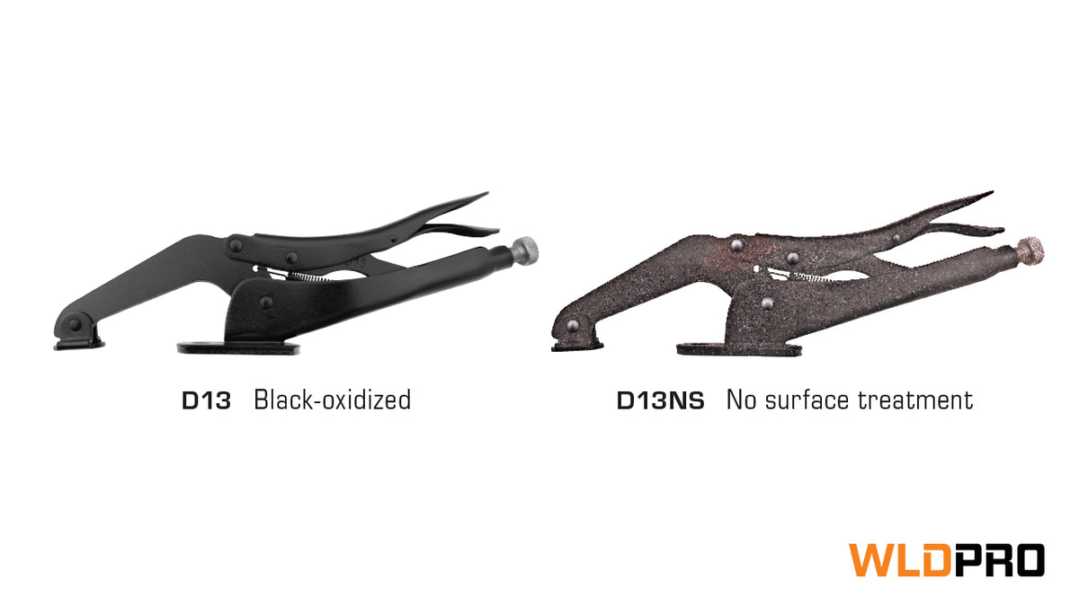 Svejsetang D13NS med T-not-klemme uden overfladebehandling (280 mm / 11")