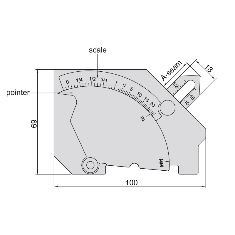 Svejsekantsømlære universal CAM-type (Model E2)