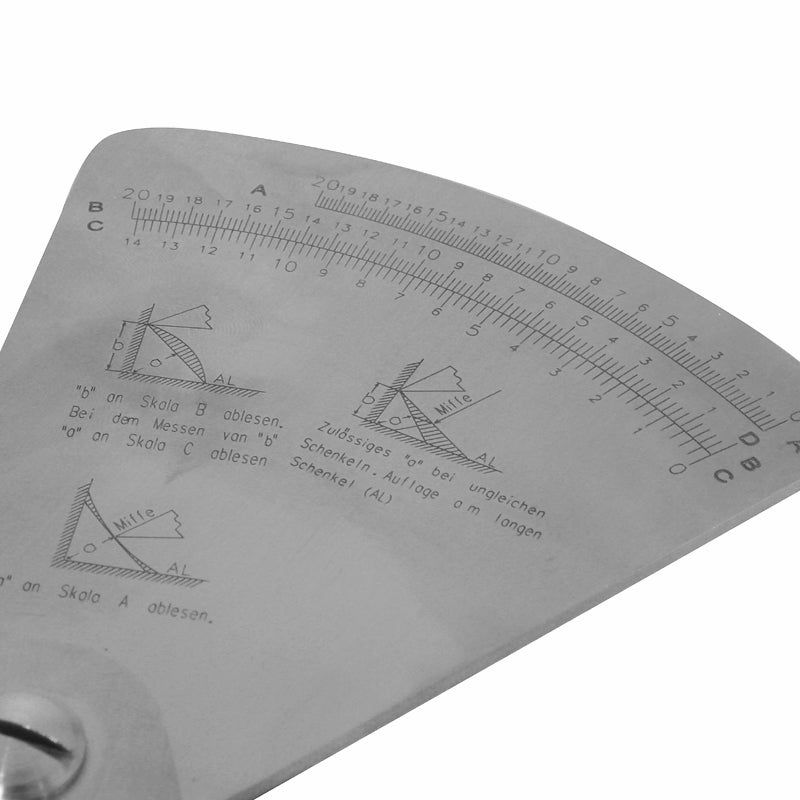 Svejsekantsømlære vifteform (Model G)