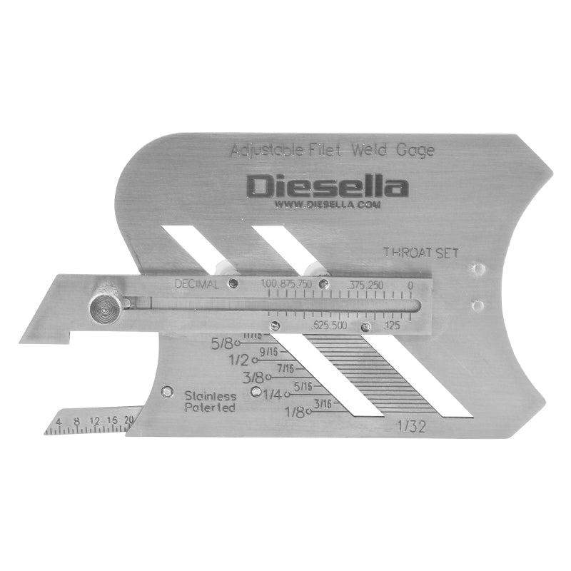 Svejsekantsømlære Fillet type justerbar (Model K2)