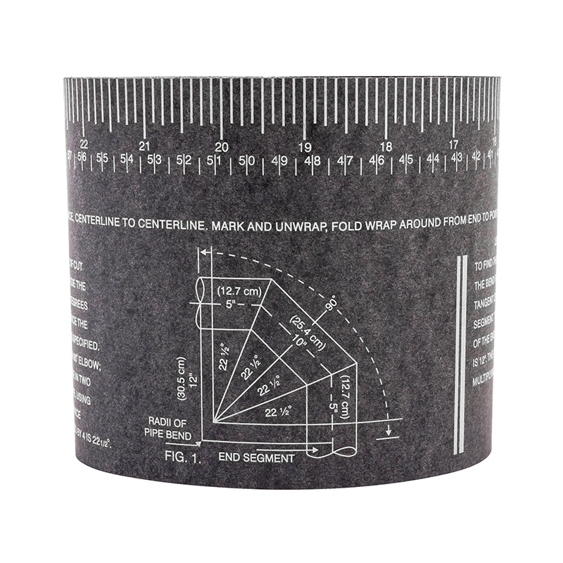 CURV-O-MARK Wrap-a-round 179B sort (XXL) 12,7 × 274,3 cm / 5,00 × 9"