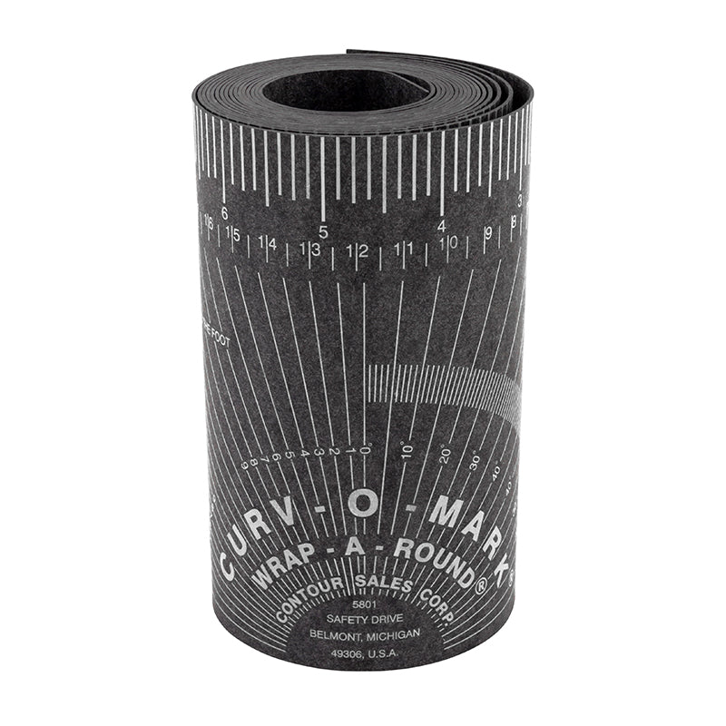 CURV-O-MARK Wrap-a-round 179B sort (XXL) 12,7 × 274,3 cm / 5,00 × 9"