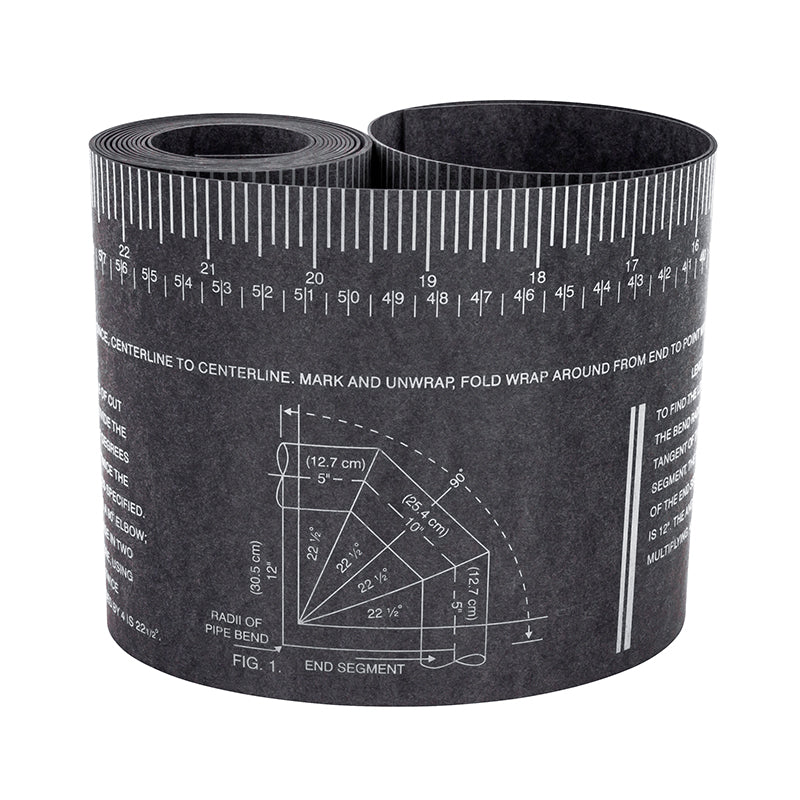 CURV-O-MARK Wrap-a-round 179B sort (XXL) 12,7 × 274,3 cm / 5,00 × 9"