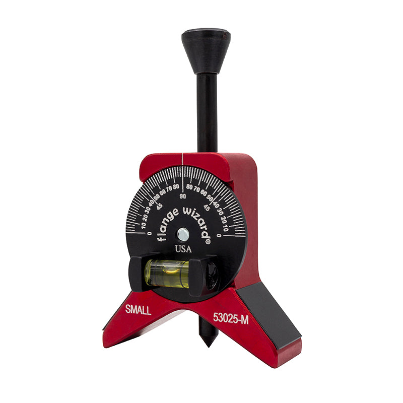 FLANGE WIZARD Centerhoved til 1"+ rør med magnet og vinkelskive med libelle