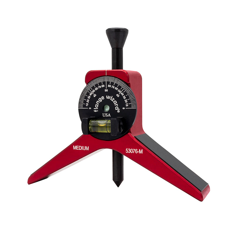 FLANGE WIZARD Centerhoved til 6"+ rør med magnet og vinkelskive med libelle