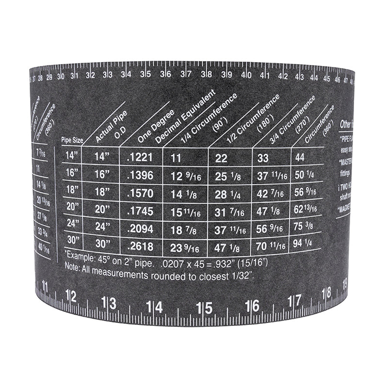 FLANGE WIZARD Wrap-Around WW-17 A Large til 6"-30" rør (120" længde / 5 1/4" bredde)