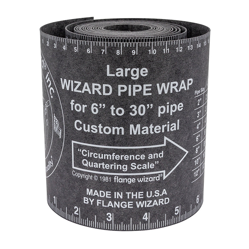 FLANGE WIZARD Wrap-Around WW-17 A Large til 6"-30" rør (120" længde / 5 1/4" bredde)