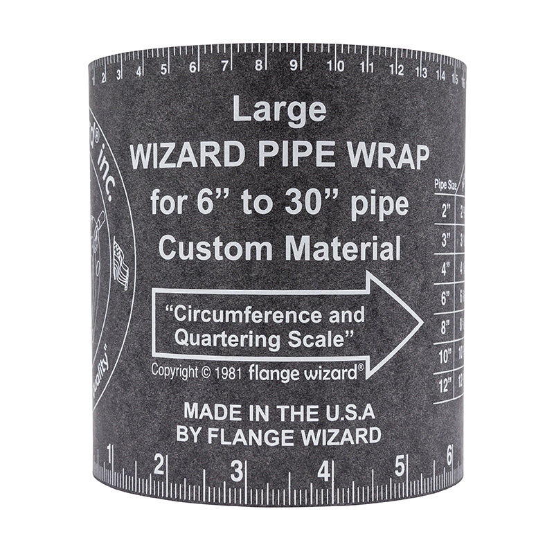 FLANGE WIZARD Wrap-Around WW-17 A Large til 6"-30" rør (120" længde / 5 1/4" bredde)