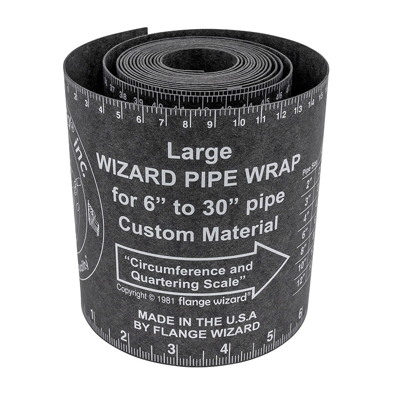 FLANGE WIZARD Wrap-Around WW-17 A Large til 6"-30" rør (120" længde / 5 1/4" bredde)