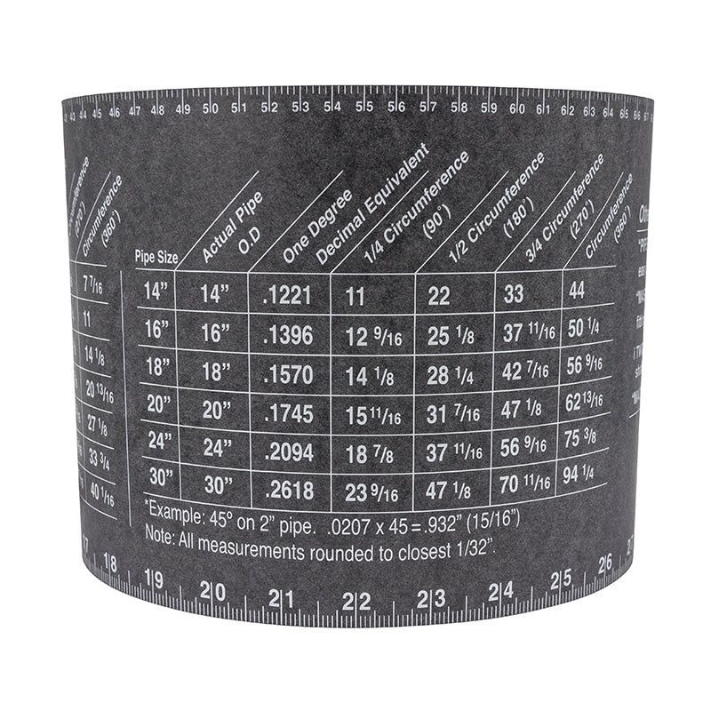 FLANGE WIZARD Wrap-Around WW-19 Extra-Large til 12"-48" rør (180" længde / 7" bredde)