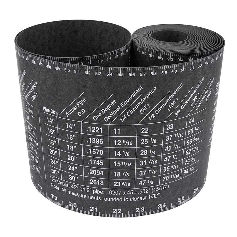 FLANGE WIZARD Wrap-Around WW-19 Extra-Large til 12"-48" rør (180" længde / 7" bredde)