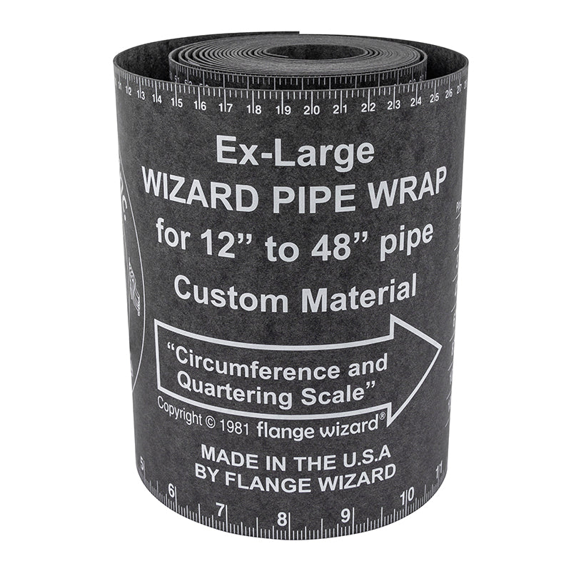 FLANGE WIZARD Wrap-Around WW-19 Extra-Large til 12"-48" rør (180" længde / 7" bredde)