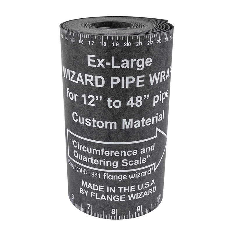 FLANGE WIZARD Wrap-Around WW-19 Extra-Large til 12"-48" rør (180" længde / 7" bredde)