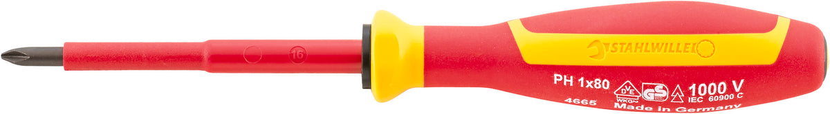 DRALL⁺ 4665 VDE-skruetrækker PH0, 60 mm
