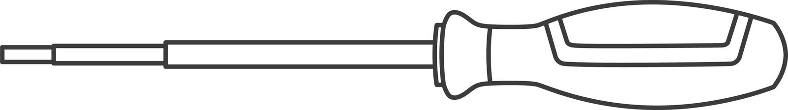 DRALL⁺ 4660 VDE-elektrikerskruetrækker kærv 0,4 × 2,5 mm, 75 mm