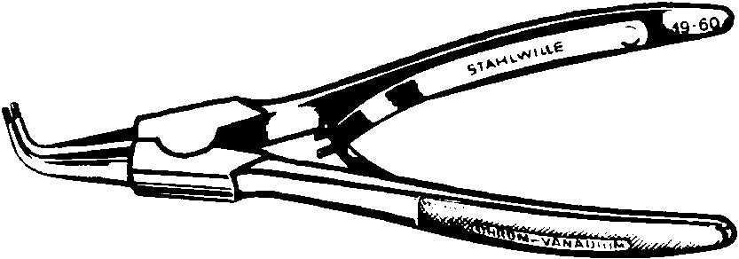 6544 låseringstang til indvendige ringe J 21, 170 mm