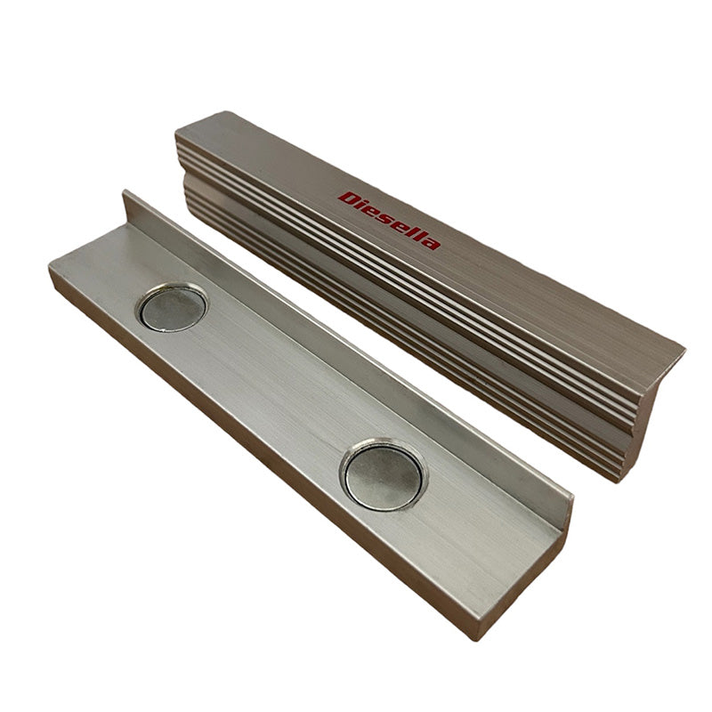 Alu-beskyttelsesbakker 140 mm riflet med neodymmagneter