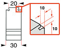 Centerbakke 125 mm til GT-skruestik (serie 2)