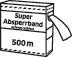 12191 afspærringsbånd, rød/hvid, 500 m