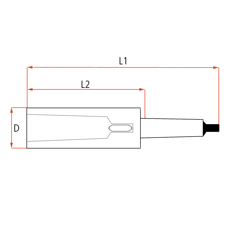 Morsekonusforlænger MK 1–1