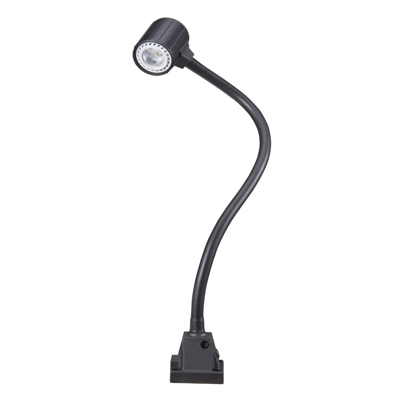 LED-maskinlys "ALPHA" med 455 mm svanehals AC+DC 24 V