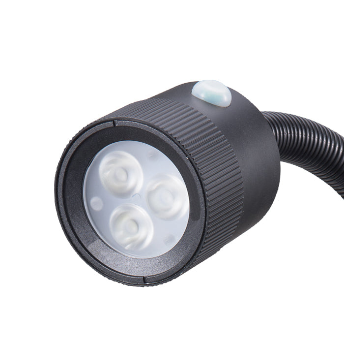 LED-maskinlys "BRAVO" med 530 mm svanehals AC+DC 24 V