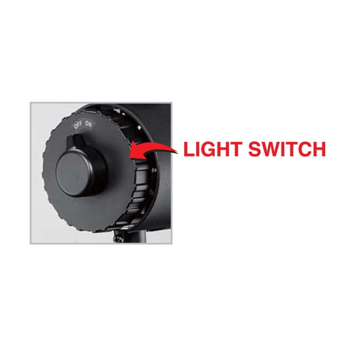 LED-maskinlys "HELA" med 500 mm flex-arm AC+DC 24 V