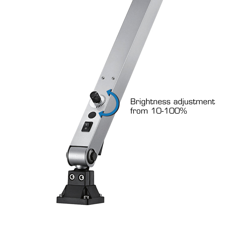 LED-arbejdslampe "X-RAY" med 400 × 430 mm arm AC 100 V-240 V