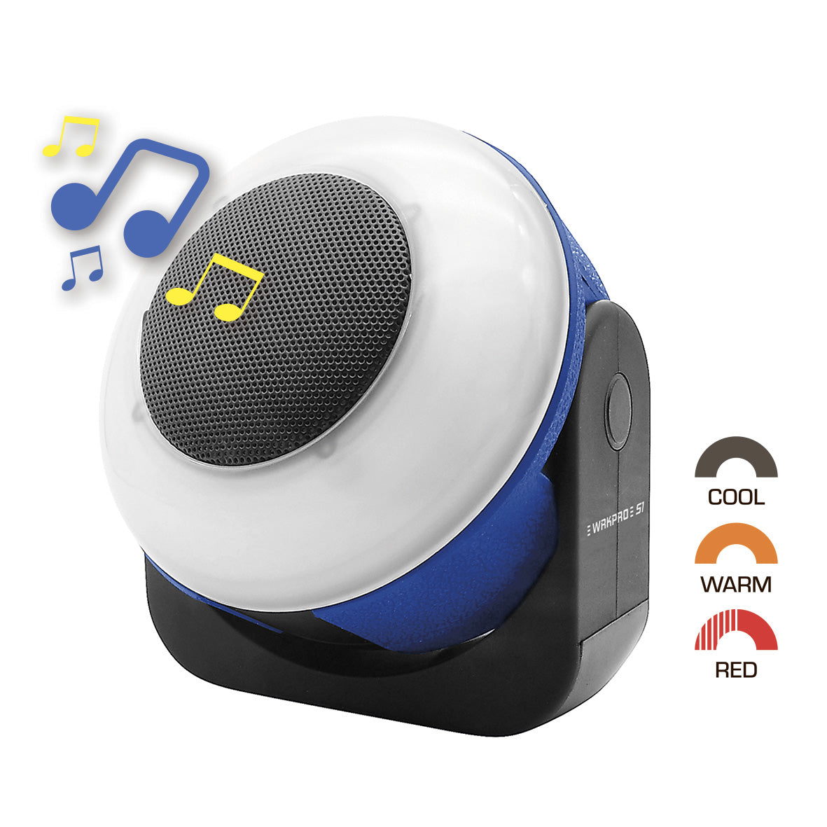 Arbejdslampe "S1" SMD LED med genopladeligt batteri og 5 W Bluetooth-højttaler