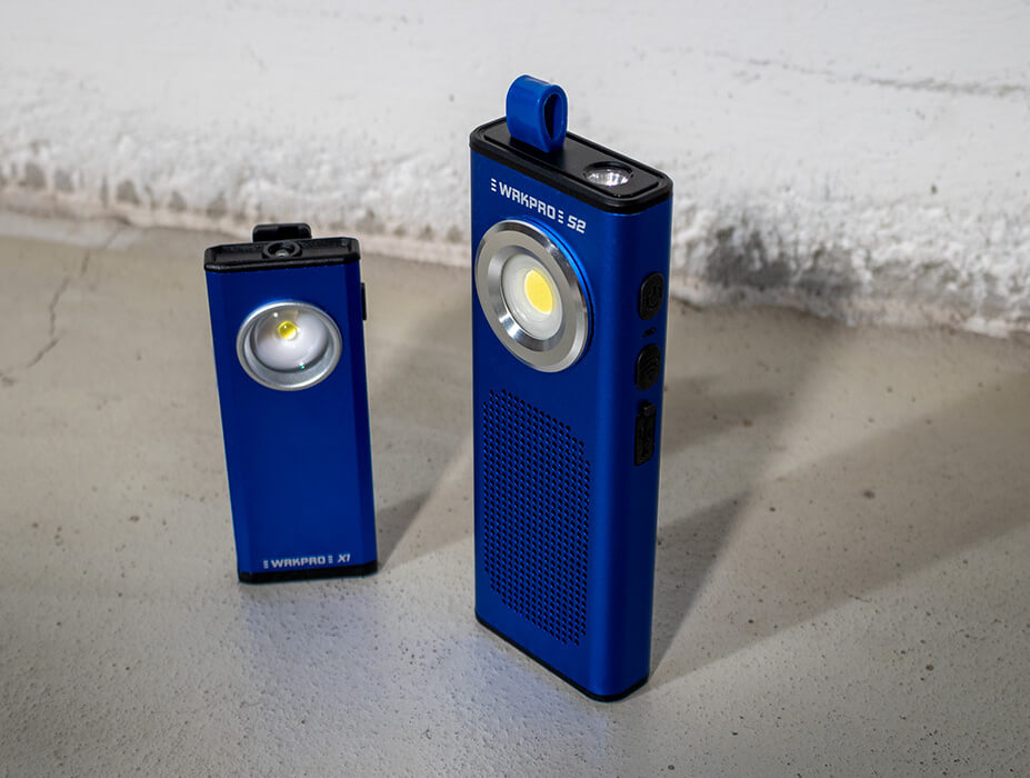 Arbejdslampe "S2" COB LED med genopladeligt batteri og 5 W Bluetooth-højttaler