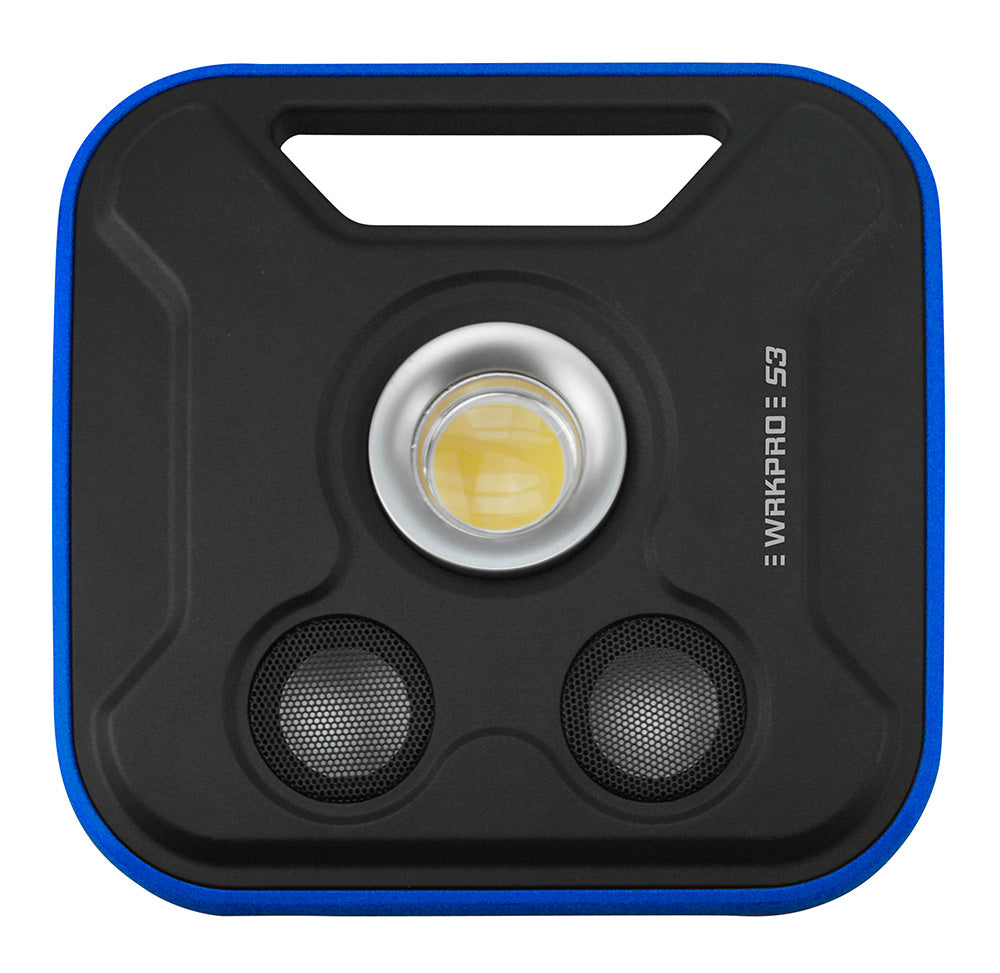 Arbejdslampe "S3" 20 W COB med genopladeligt batteri og 5 W Bluetooth-højttaler
