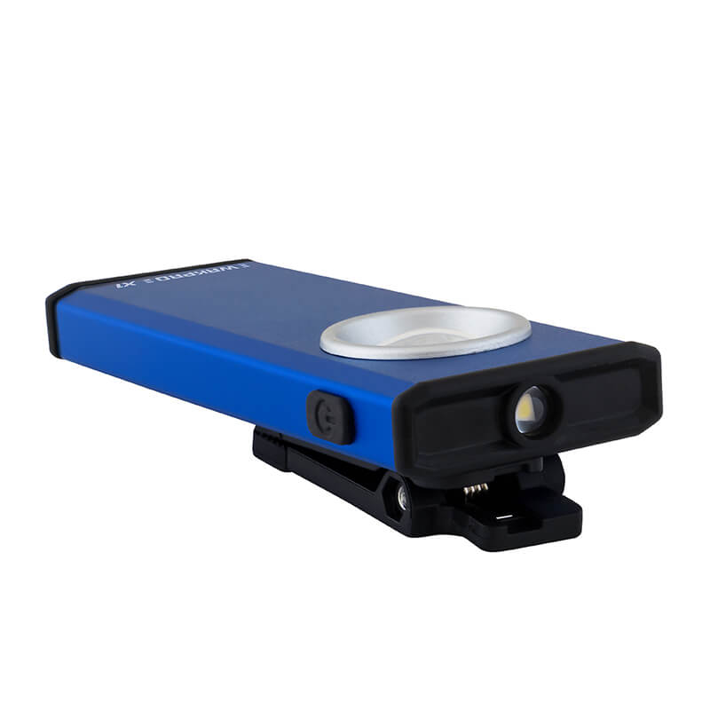 Arbejdslampe "SLIM X1" OSRAM LED med krog, clips og genopladeligt batteri