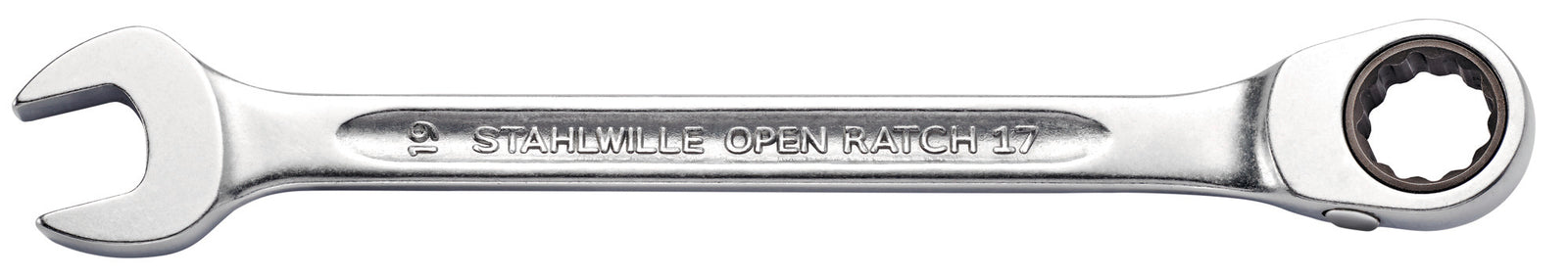 OPEN RATCH 17 ringgaffelnøgle med skralde 13 mm