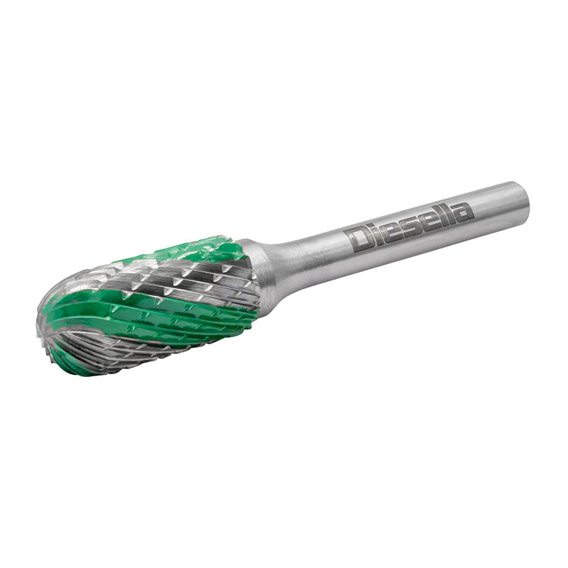 Fræsestift HM Ø10 mm i sæt med 5 stk. (form B, C, D, F, G)