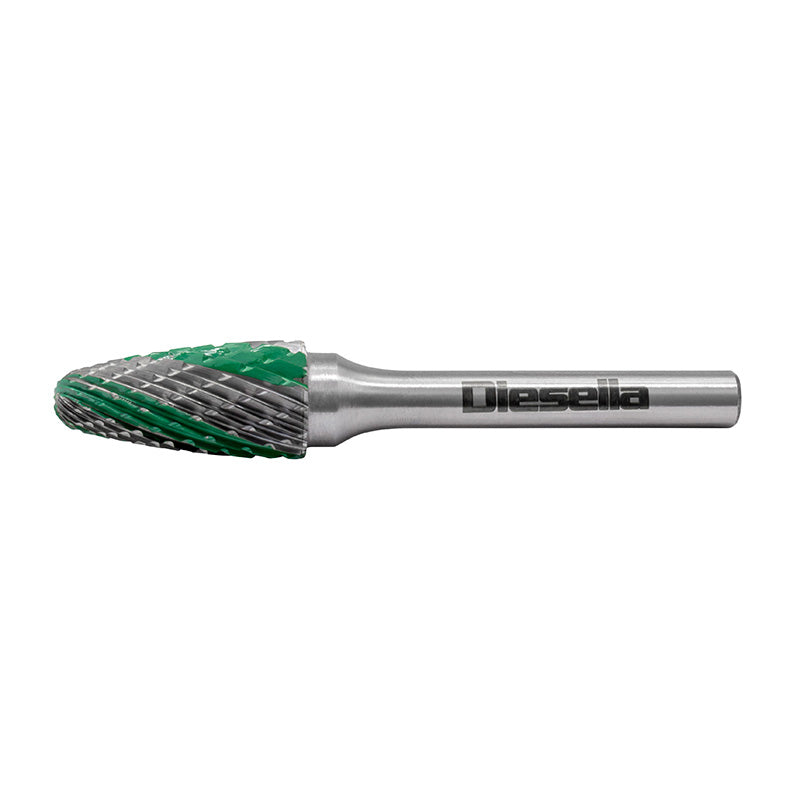 Fræsestift HM Ø10 mm i sæt med 5 stk. (form B, C, D, F, G)