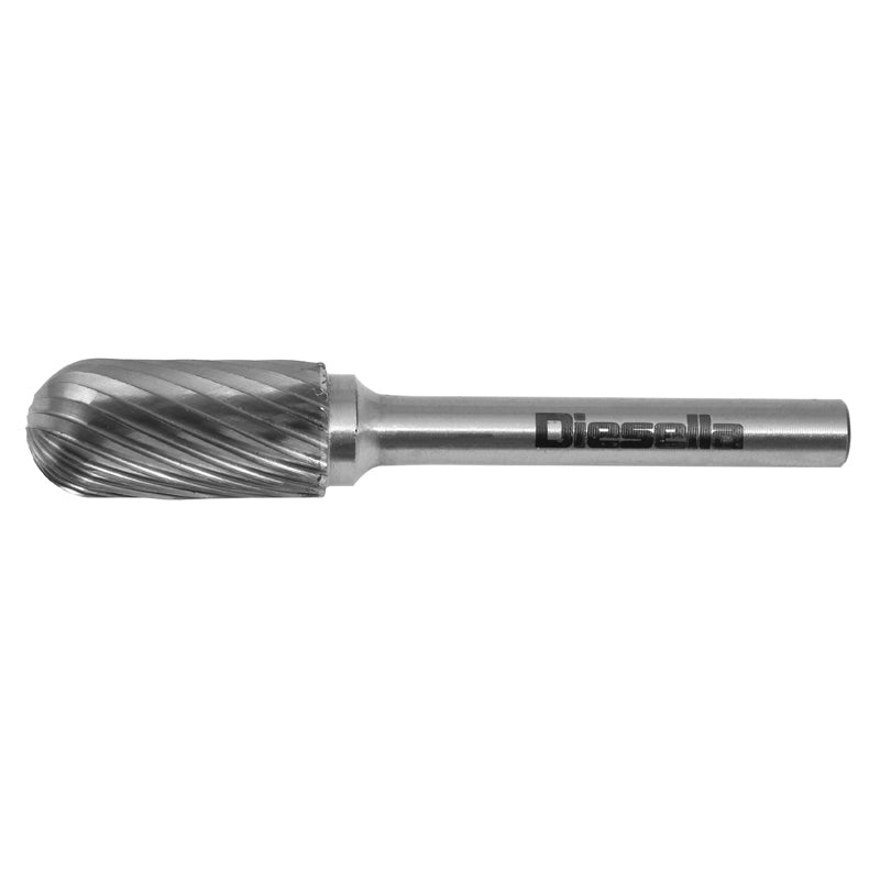 Fræsestift HM Ø6 × 18 mm form C (Single cut) med Ø6 mm skaft