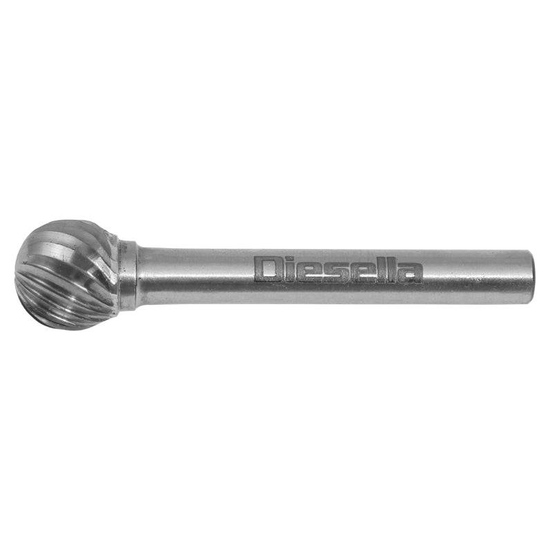 Fræsestift HM Ø6 × 5,4 mm form D (Single cut) med Ø6 mm skaft