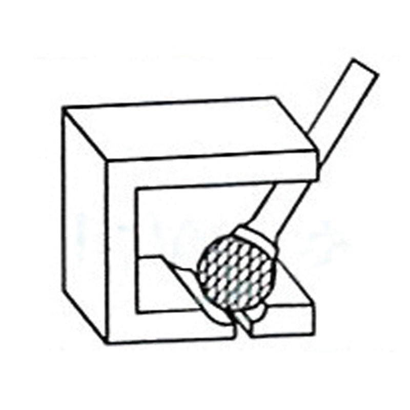 Fræsestift HM Ø10 × 9 mm form D (Single cut) med Ø6 mm skaft