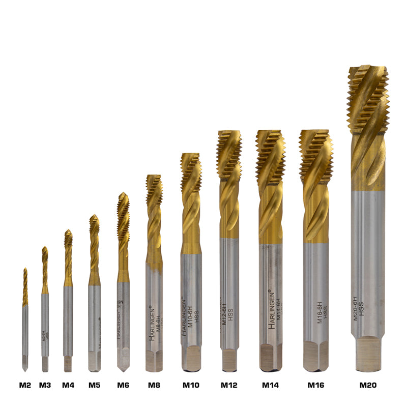 Spiraltap M14 × 2,00 HSS-TIN 35° DIN 376
