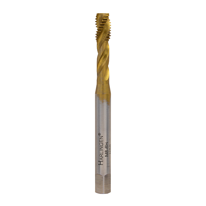 Spiraltap M8 × 1,25 HSS-TIN 35° DIN 371