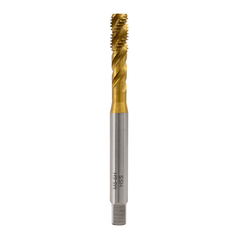 Spiraltap M8 × 1,25 HSS-TIN 45° DIN 371