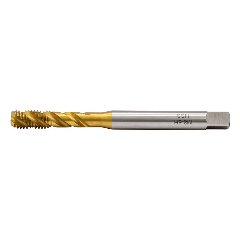 Spiraltap M8 × 1,25 HSS-TIN 45° DIN 371